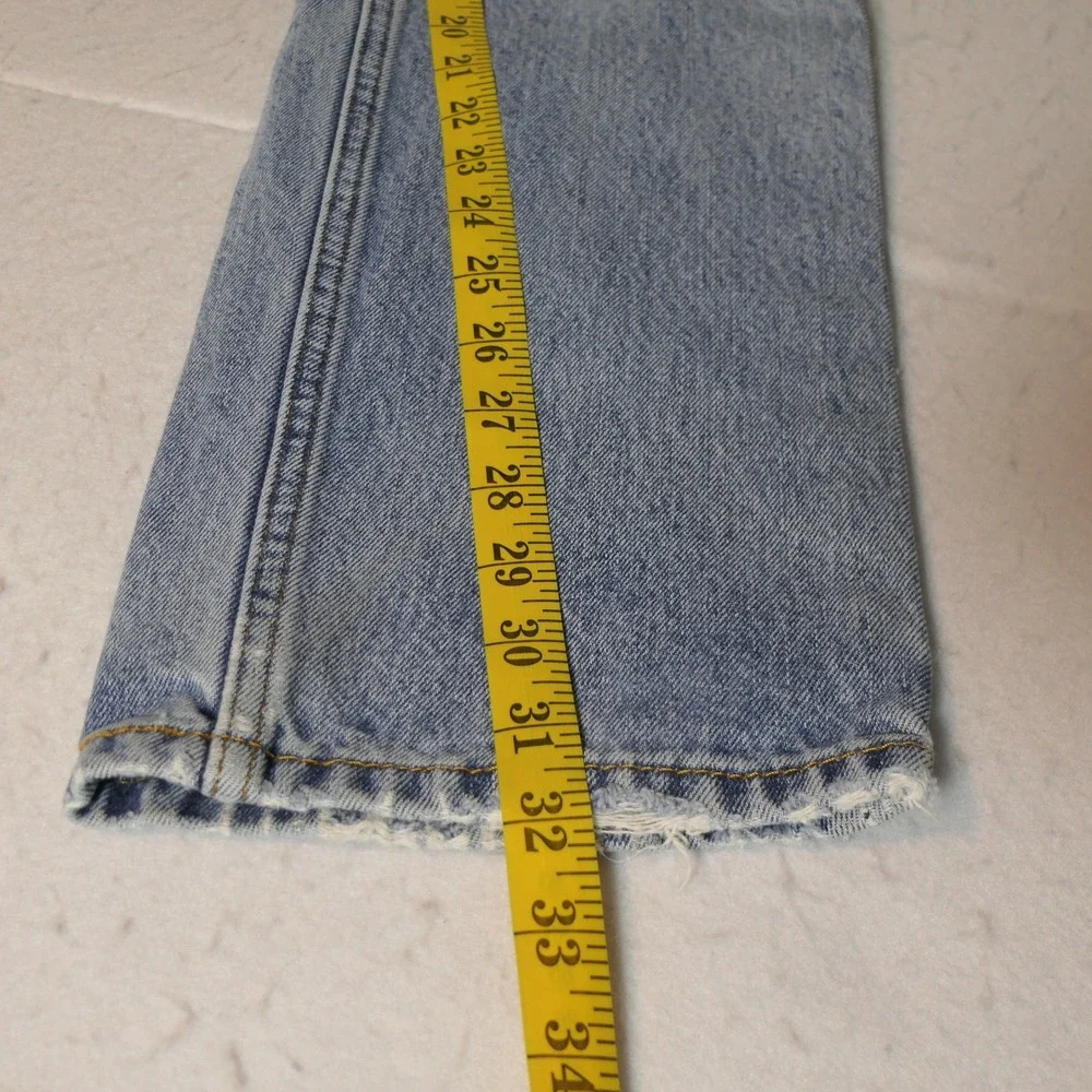 Levi's Mens 505 Jeans 30x32 Blue Distressed Grunge Workwear Rugged Heritage Alt